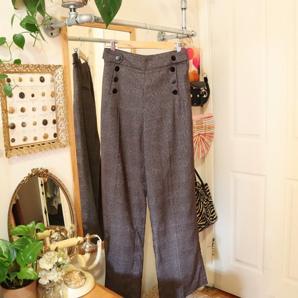 RETRO Pants - RETRO TAB-WAIST PANTS - 24